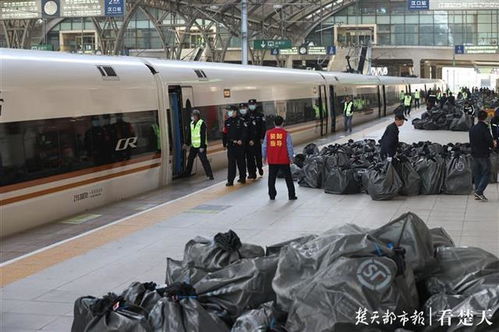 武汉买家,你们的40吨 双11 快件,乘坐复兴号高铁货运专列送到啦